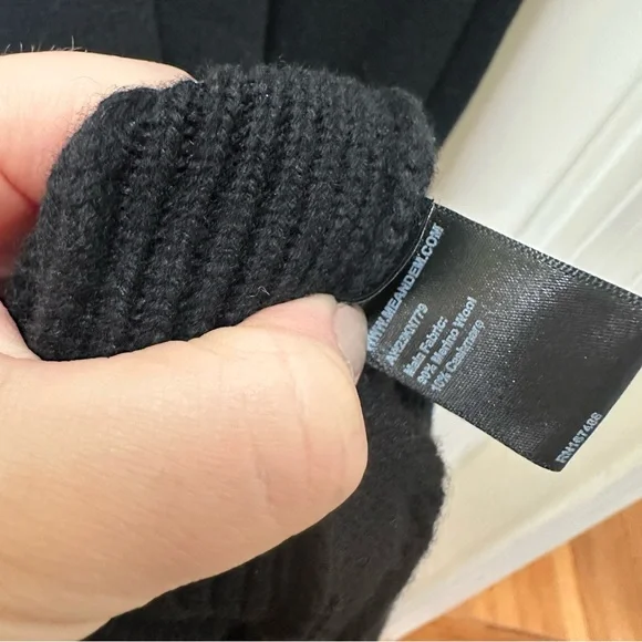 ME+EM wool cashmere sweater Dress Sleeveless Black Knit M/L - Picture 10 of 11